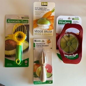 🍋🥑🍎NWOT 4 pieces Fruit & Veggie Kitchen Tools